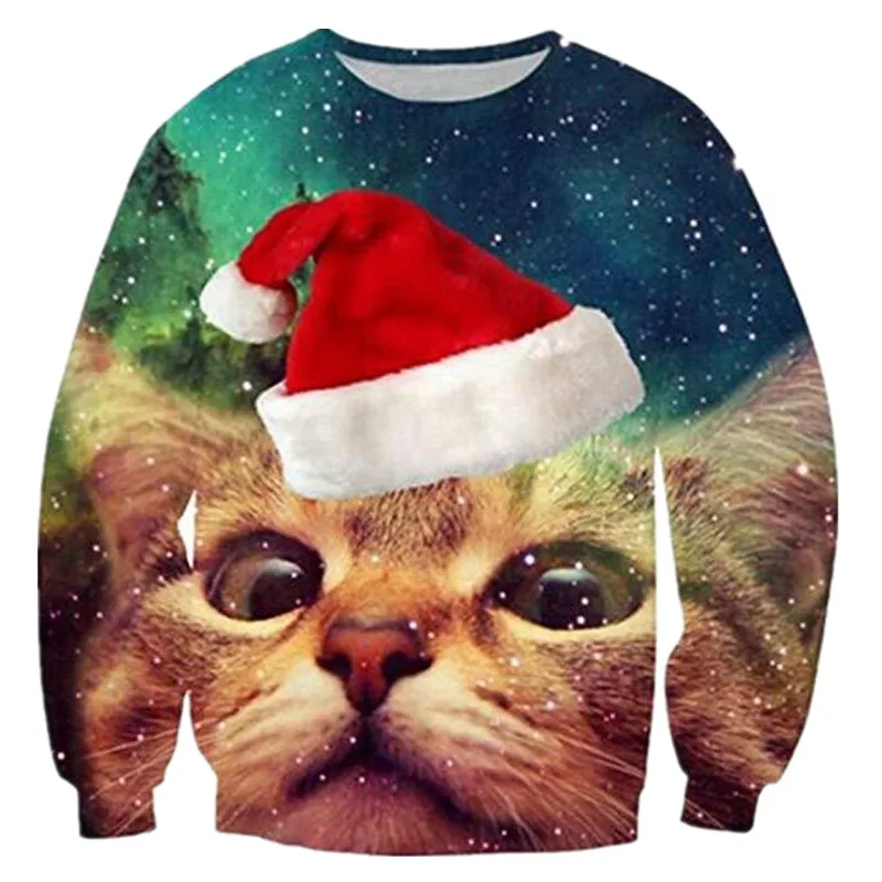 Lovers Sexy Clothing 3D Unisex Printing Sweater Novelty Sweaters and Ugly Christmas Funny | Женская одежда