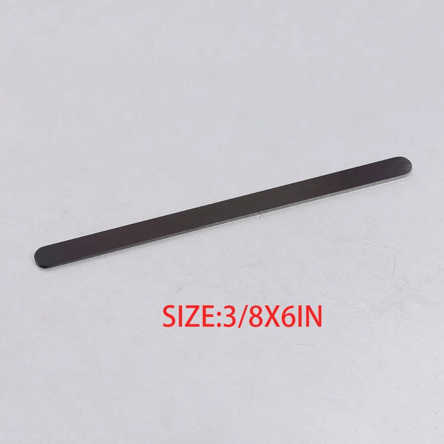0.375inx6inblack Fnixtar DIY C Открытый Браслет-манжета материал зеркальная полировка нержавеющая сталь прямоугольная подвеска-заготовка 1/4*6 дюймов(6x152 мм) 10 шт./лот - Окраска металла: 0.375inx6inblack