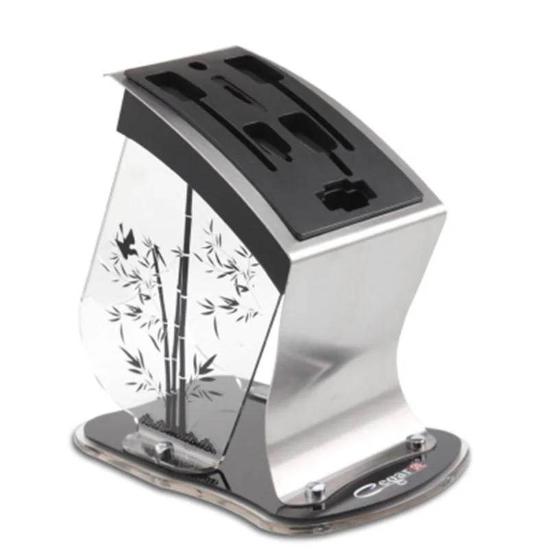 Модный пластиковый блок для ножей Knofe акриловый многофункциональный держатель