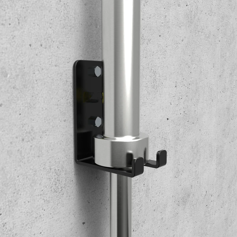 

Wall-mounted Barbell Rod Holder Fitness Gym Home Barbell Bar Hanging Rack Barbell Rod Display Bracket Space Saving Wall Frame