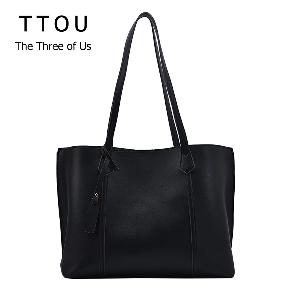 

Tassel Large Solid Color Women Handbags PU Leather Women Shoulder Bags Designer Women Messenger Bags Ladies Casual Tote Bags