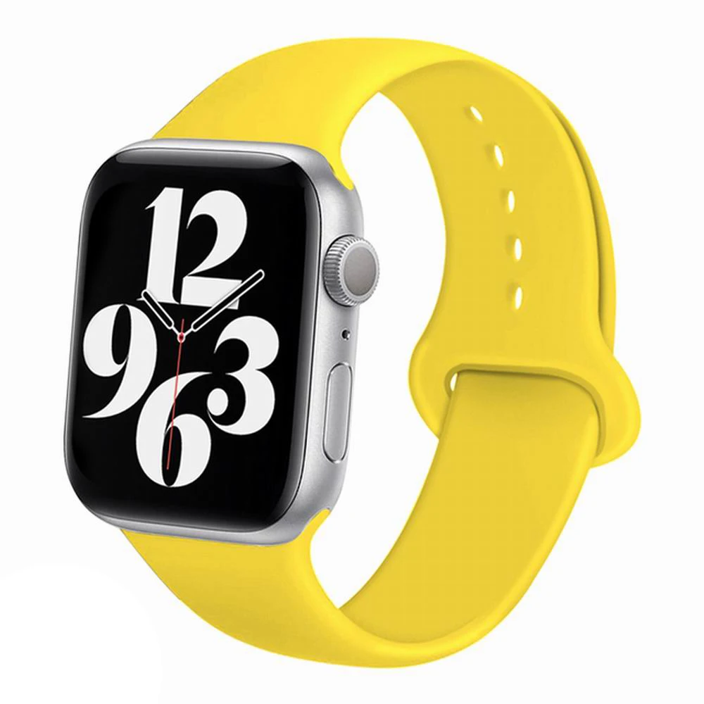 

Silicone strap For Apple Watch band 44mm 40mm 42mm 38mm 40 44 mm 3 4 5 6 se correa watchband bracelet iWatch series 7 41mm 45mm