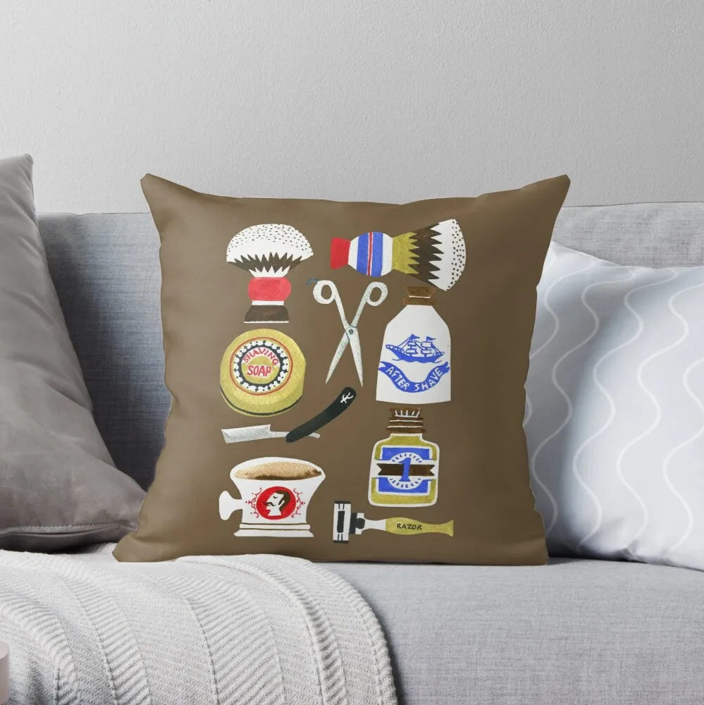 

Barber shop Throw Pillow Pillow Case Polyester Home Decora Pillowcases Throw Pillow Case kussensloop almohada poszewka