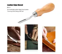 Leather Craft Edge Beveler Skiving Beveling Knife DIY Handmade Leather Edge Shovel Leather Trimming Knife Cutting Craft Tool
