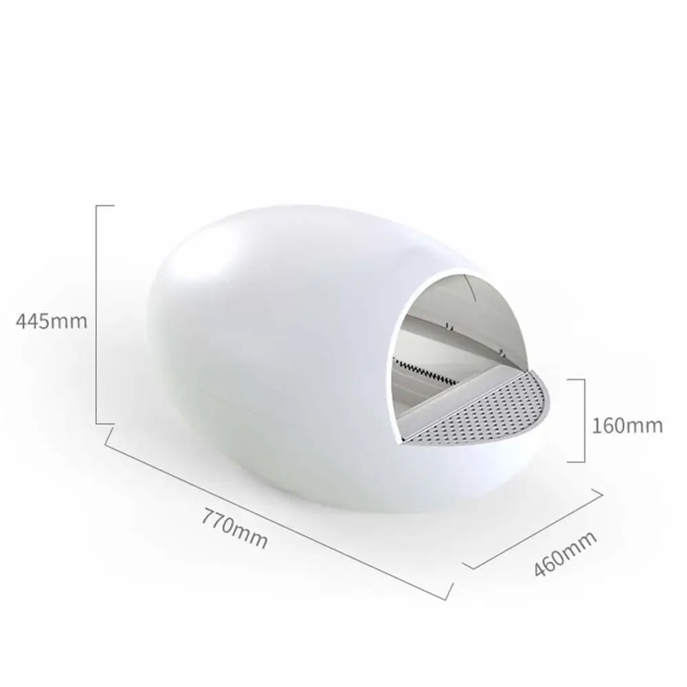 Автоматический очиститель для туалета в виде кошачьего полностью закрытый умный
