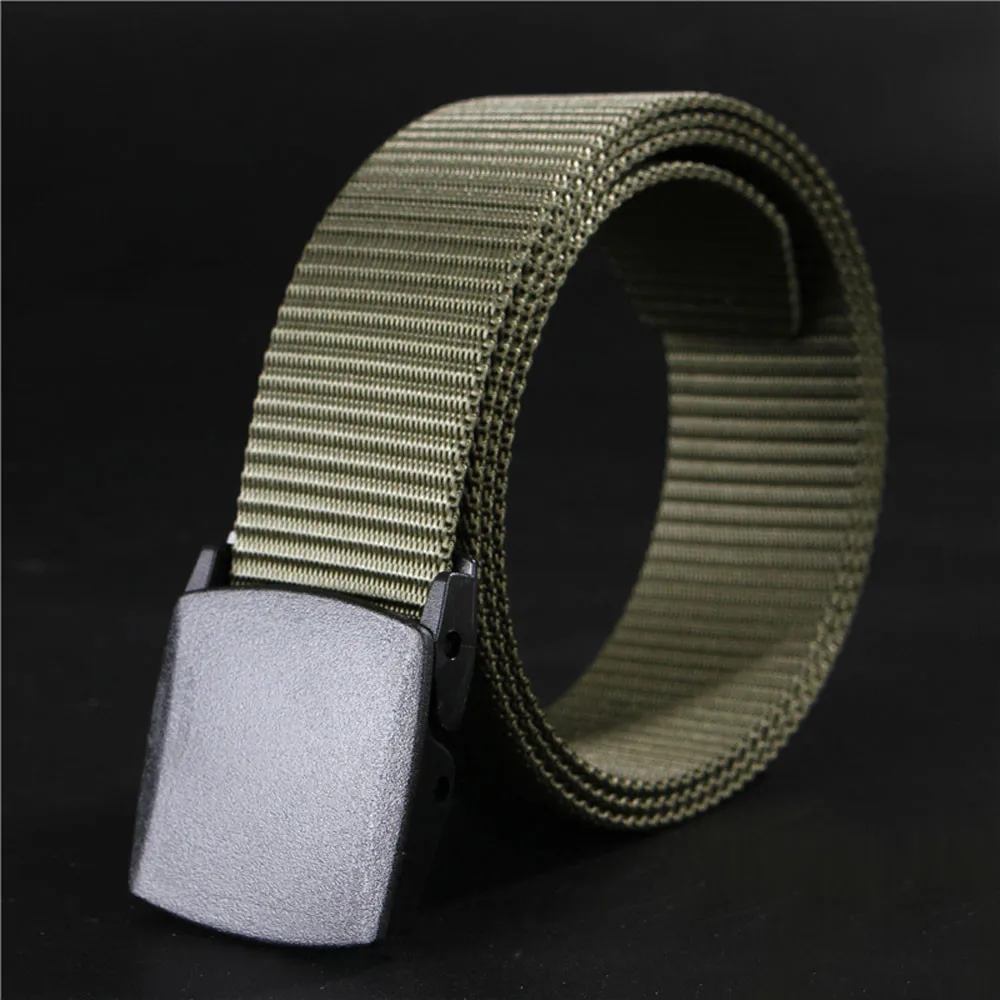 Wild-men-Canvas-Belt-Гипоаллергенный-металл бесплатно-пластик-Автоматическая пряжка женский ремень Молодежный без металлической автоматической пряжки студенческий