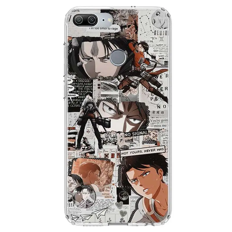 attack on titan hot anime cover phone case for huawei y5 y6 y7 y9 honor 10 lite 9 9x 8a pro 8s 8x p smart z 2019 7a 7x 20 10i free global shipping