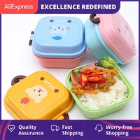 portable colorful cartoon lunch box food kids 2 layer food fruit container storage box picnic outdoor bento box child gift