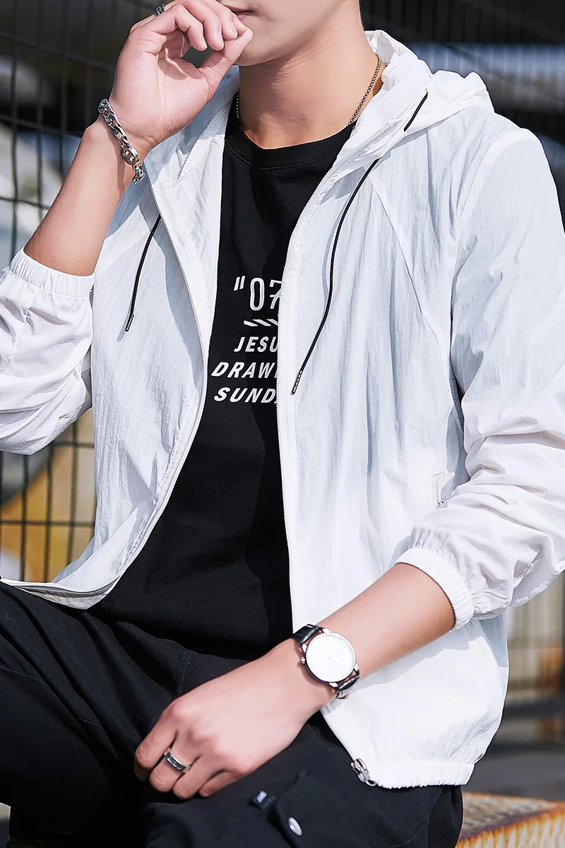 

2021 new sun protection clothing men's coat breathable windbreaker outdoor clothing fishing shirt summer sun protection clothing