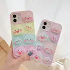 Для iPhone 11 12 Pro Max антистрессовый чехол мультяшный медведь пузырьковый силиконовый чехол для iPhone X Xr Xs Max 6 6s 7 8 Plus чехол