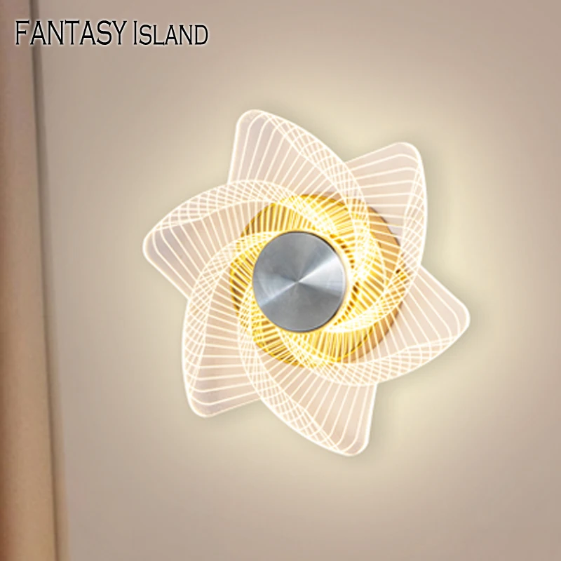 Светодиодный светильник Sun Flower для гостиной зеркала спальни Настенный декор