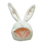 Милая шапка для девочек, плюшевый кролик, заячьи ушки, шапка с наушниками, кепка, головной убор, фото реквизит