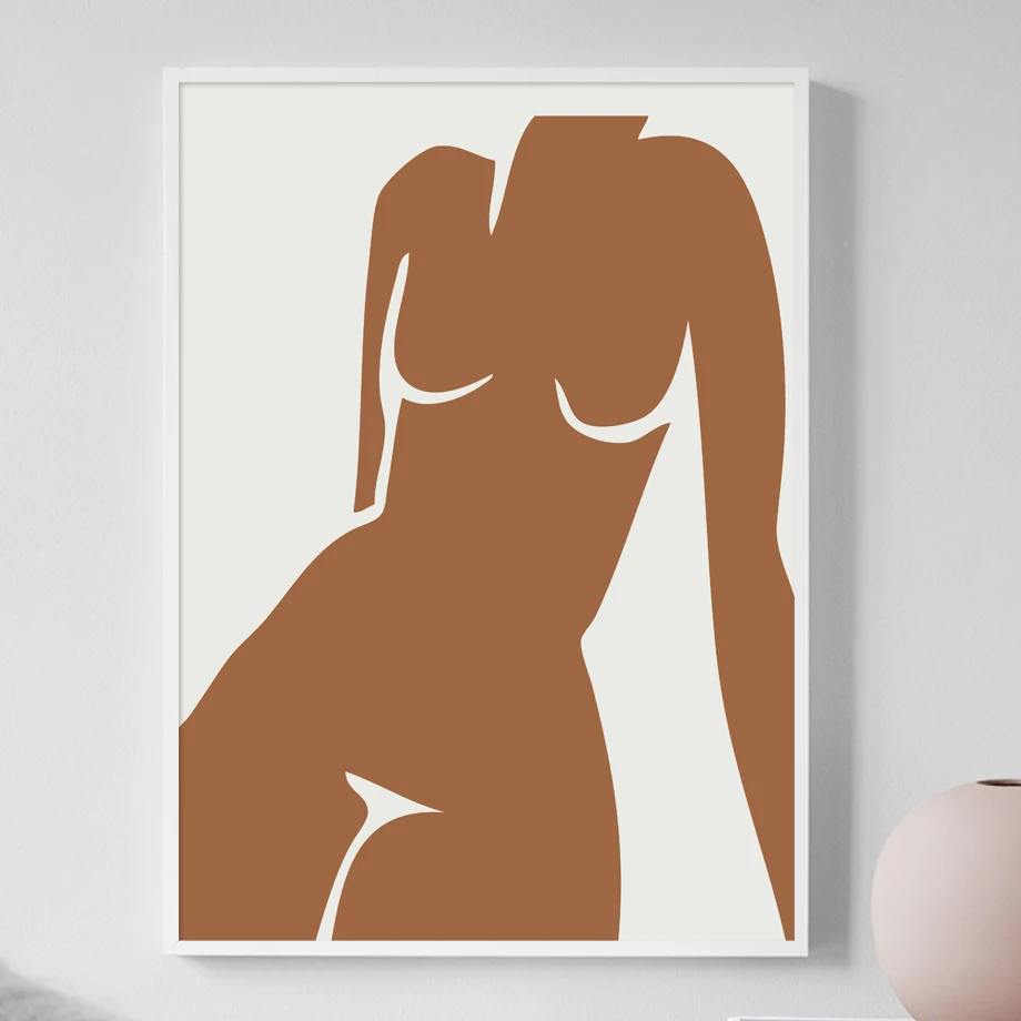 

Abstract Beauty Girl Body Art Minimalistic Nordic Poster Wall Art Canvas Painting Cuadros Wall Pictures For Living Room Unframed