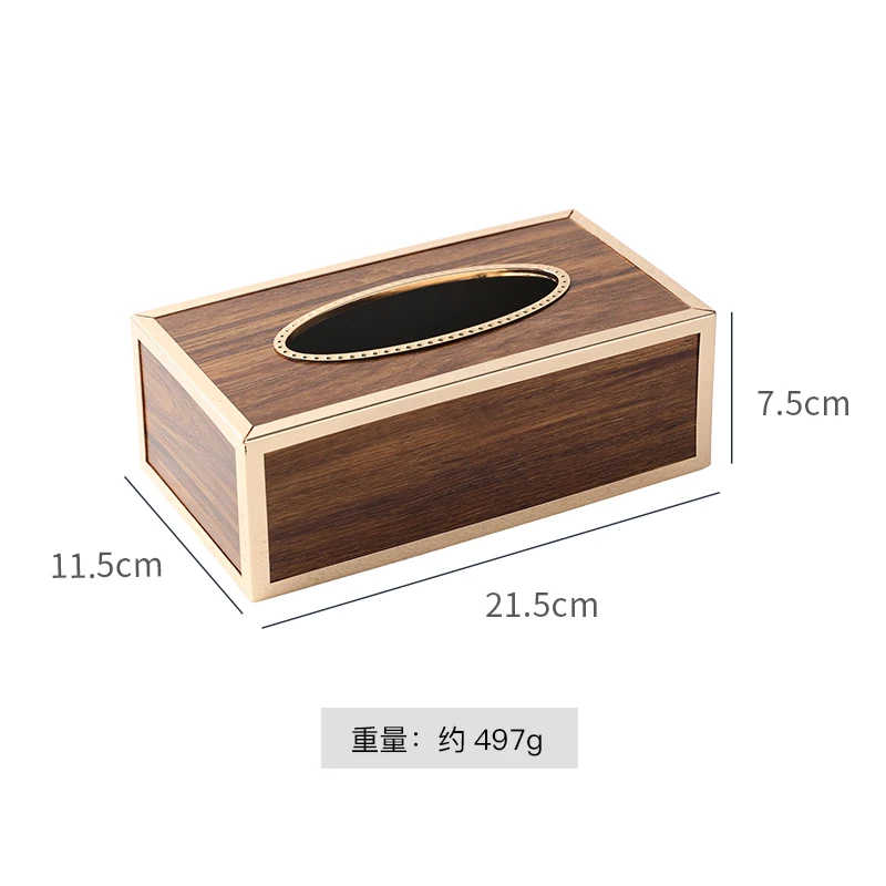 

Nordic Retro Wooden Tissue Boxes Creative Living Room Luxury Modern Desk Organizer Storage Box Caja Madera Home Decore Ec50zj