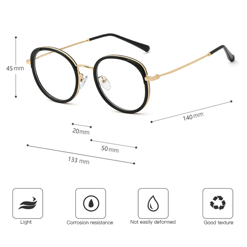 

Clear Square Glasses Women Transparent New Fashion Designer Optical Eyeglasses Frame Vintage Prescription Computer Glasses