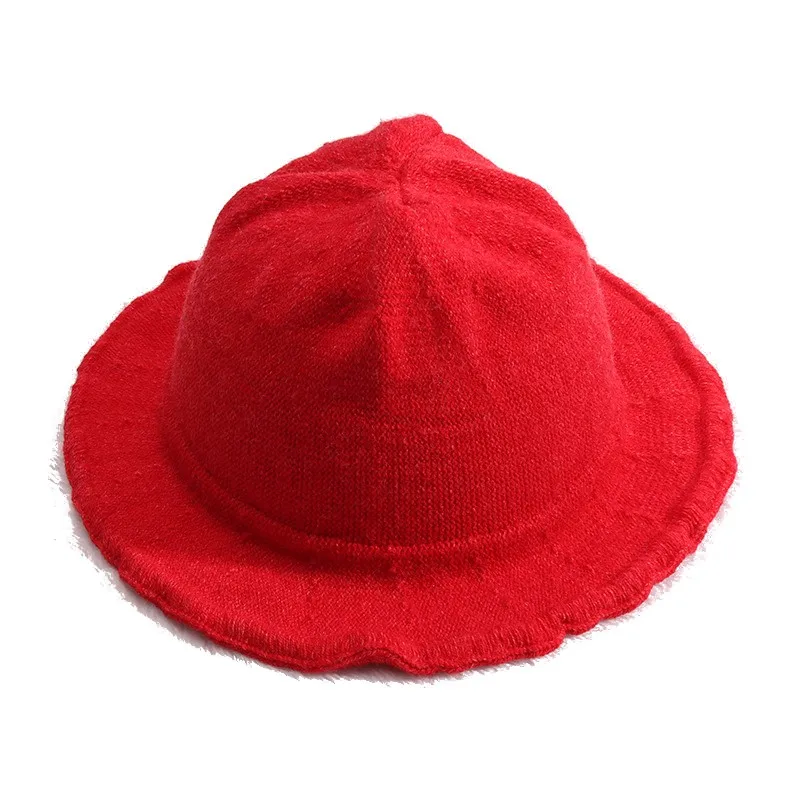 R Fashion Baby Solid Pattern Fisherman Hat Warm Autumn Winter Bucket Hat for Newborn Infant Baby Toddler Boys Girls - Цвет: R