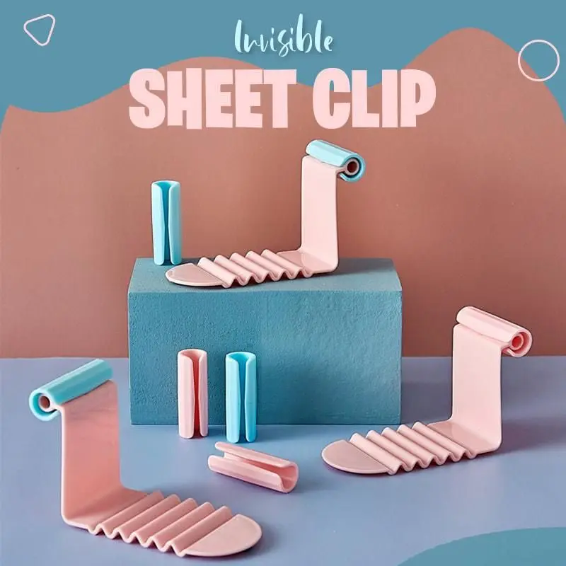 

Needle-free Bed Sheet Holder Household Invisible Sheet Clip Non-slip Mattress Sheet Buckle Bed Pegs Home Laundry Storage Tools