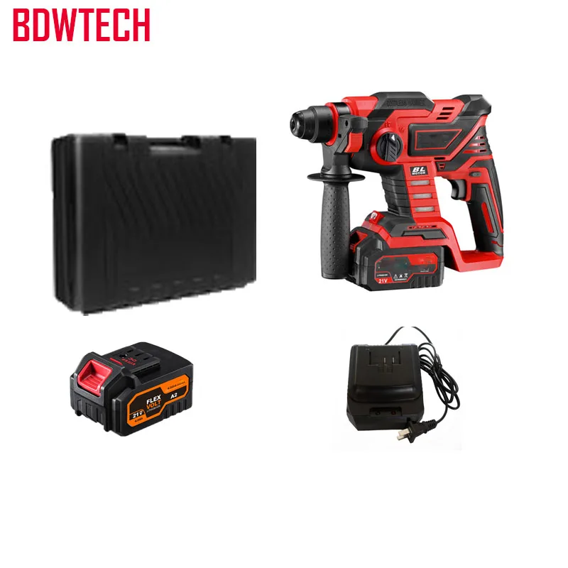 20v аккумуляторная ударная дрель SC390 20V инструмент Перфоратор электрический молоток бесщеточная аккумуляторная литий-ионный перфоратор Электрический в - Цвет: 4.0ah