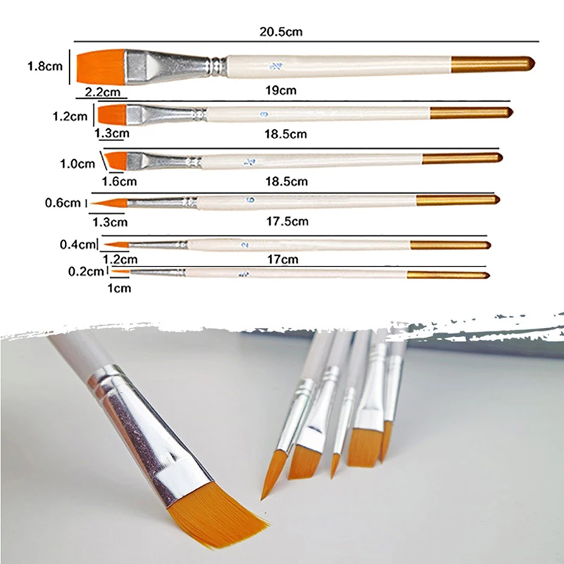 

1 Set Painting Brushes Hand-painted Drawing Art Paint Brush Hook Line Pen Art Supplies Nylon Brush Painting Pen