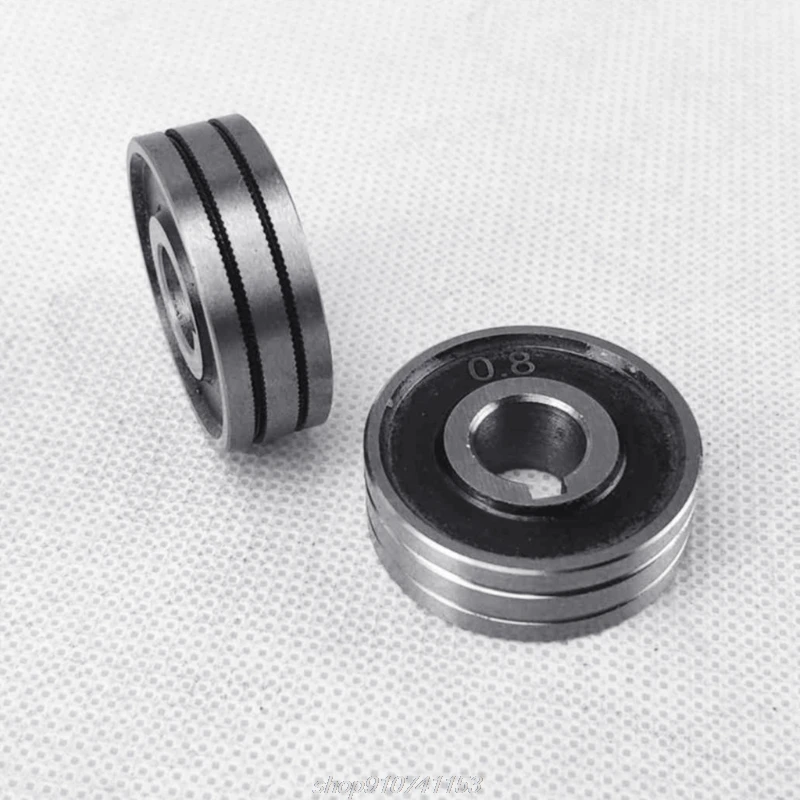 

Welding Feeder Roll V U nurl Groove 0.6mm 0.8mm 1.0mm Size 30x10x10mm for Steel Aluminum Flux Cord Wire Mig Wire J02 21 Dropship