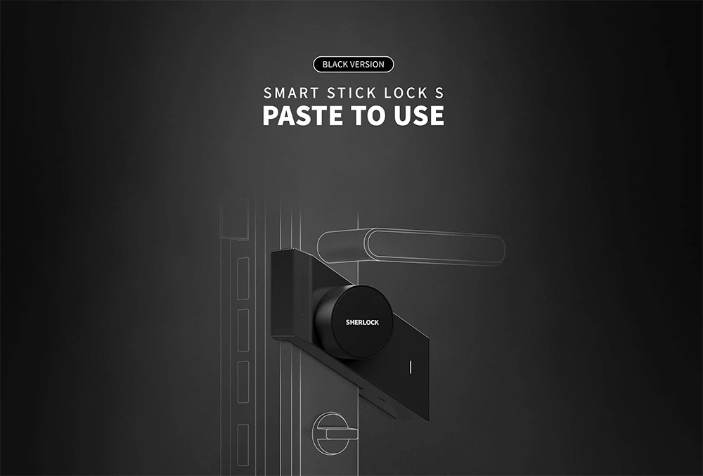 Xiaomi обновленная версия Sherlock Smart Stick Lock S Защита Безопасности Bluetooth беспроводной замок приложение умный пульт дистанционного управления