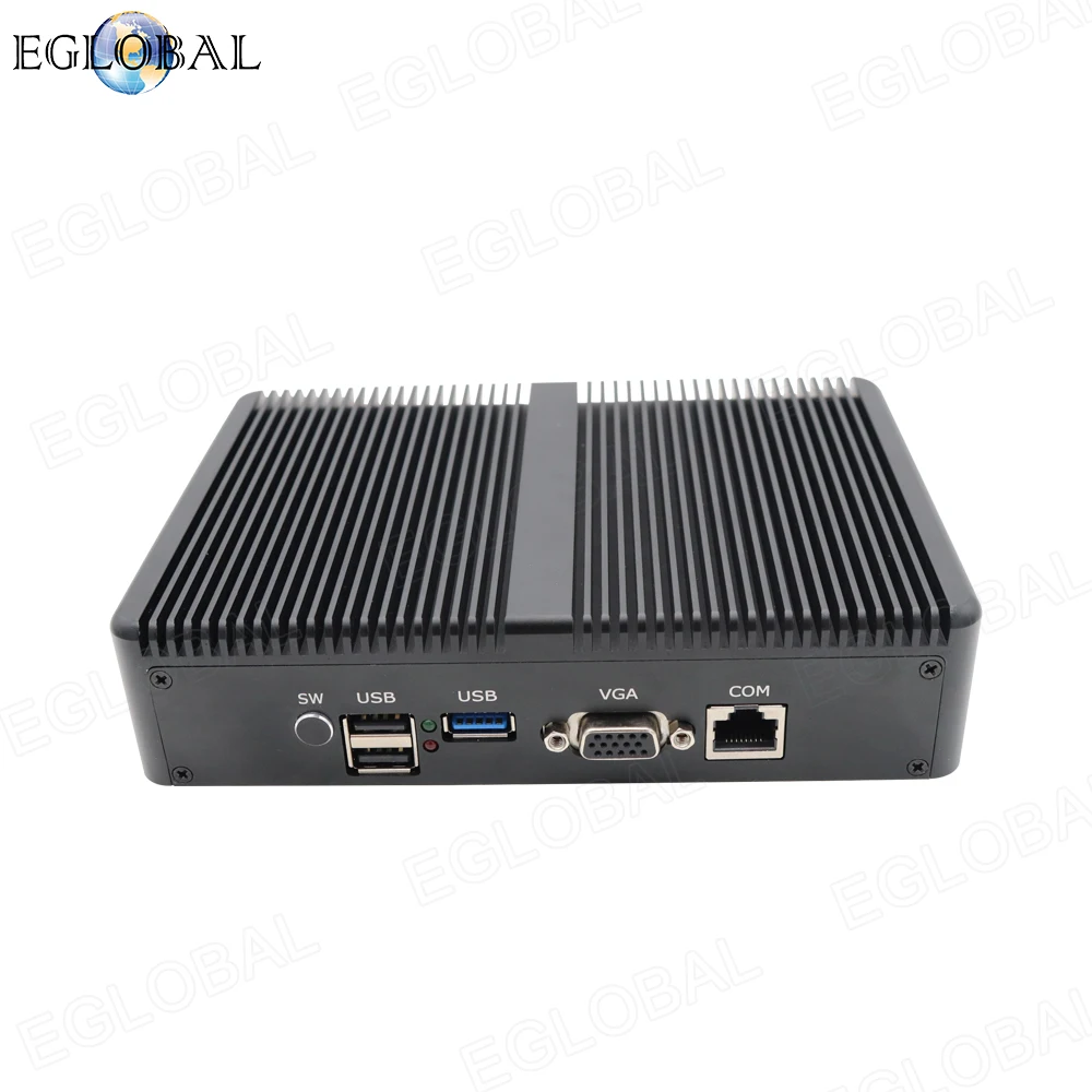 Eglobal Pfsense безвентиляторный мини-ПК Intel Celeron J1900 4 * WG82583 гигабитный RJ45 Lan брандмауэр