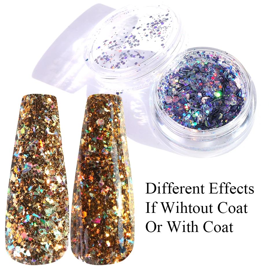 6 шт. разноцветные Блестки для ногтей|Блестки ногтей| |