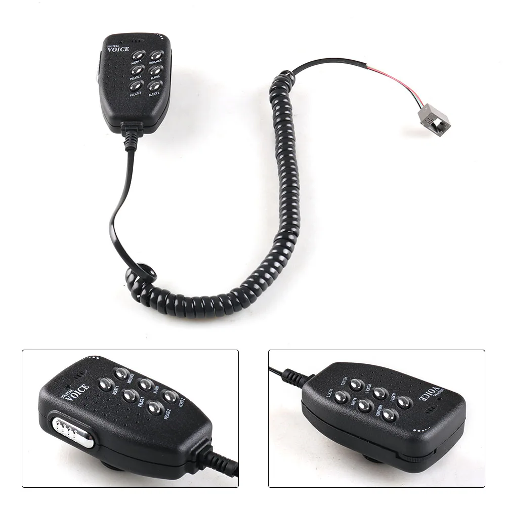 12V 50W 120dB воздушная сирена Рог Предупреждение Мегафоны автомобиль грузовик микрофон Динамик 6 звук громкий