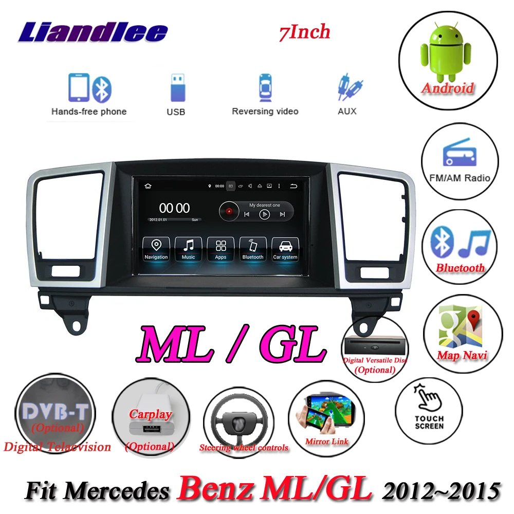 Автомобильный мультимедийный плеер с GPS-навигацией для Mercedes Benz MB/M/GLE/ML/W166/63/250/350