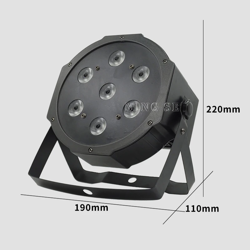 20 шт./лот 12 Вт светодиодные лампы 7x10 RGBW 4 в 1 плоский светодиодный прожектор dmx512 для