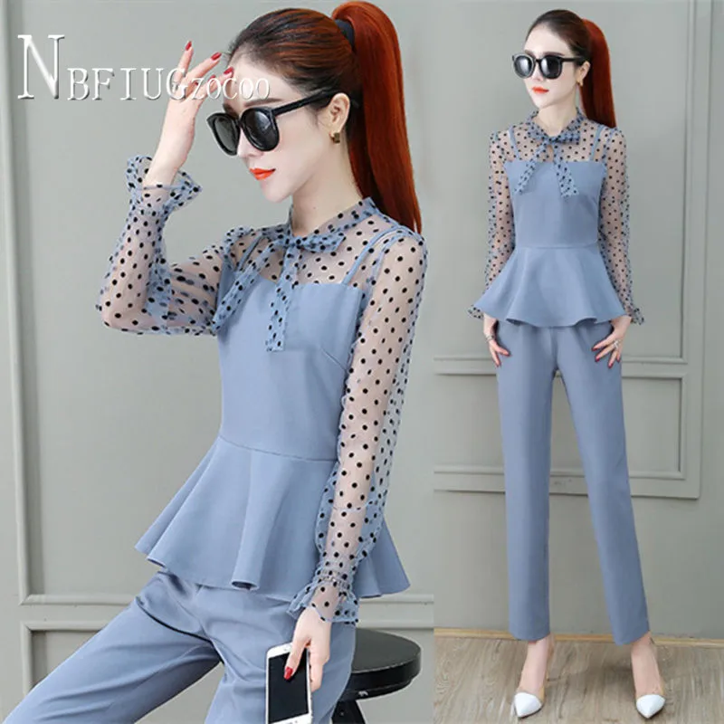 

2020 Fashion Summer Women Sets Temperament Slim Female Sets