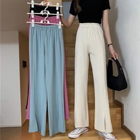 cheap wholesale 2021 spring summer autumn new fashion casual popular long women pants woman female ol wide leg pants fy0410
