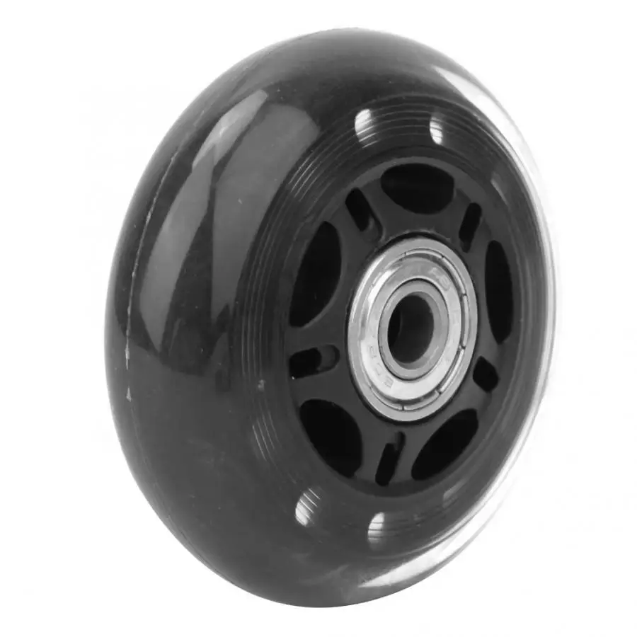 Ролики 3 дюйма колесо черный прозрачный бесшумный полиуретан с подшипником 608ZZ