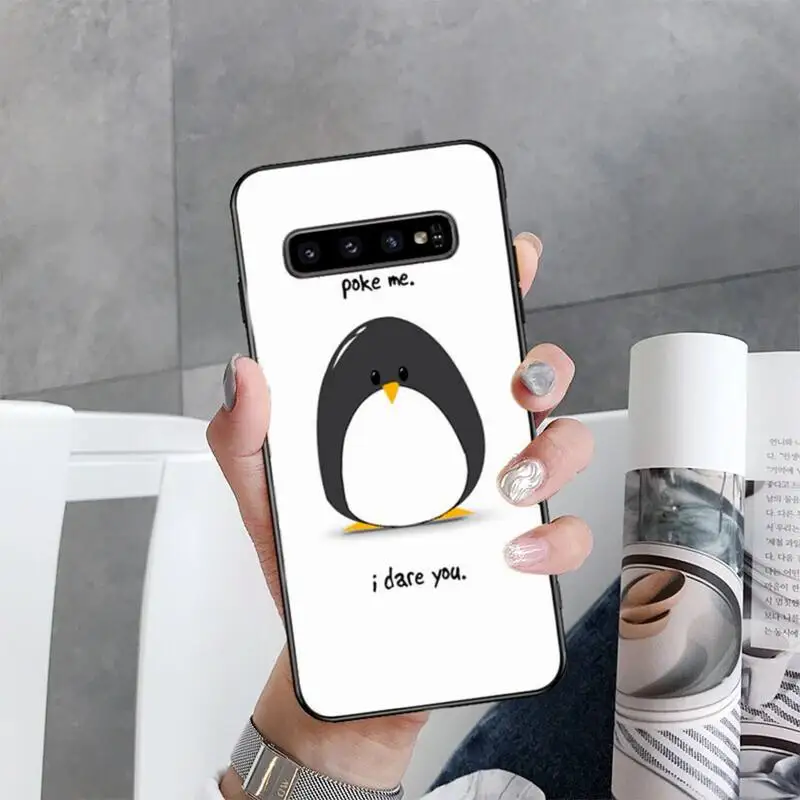 Милый чехол для телефона с изображением пингвина Samsung Galaxy S10 Plus S10E S20 Ultra S7 S8 S9 S10lite