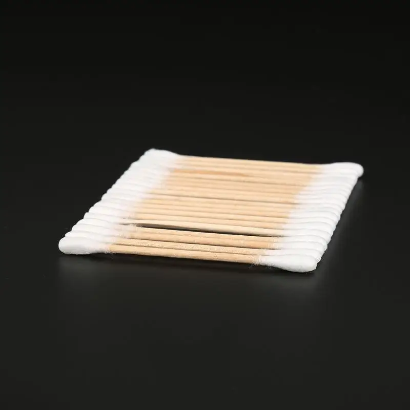 100 шт. ватные палочки бамбуковые одноразовые для красоты макияжа носа инструмент
