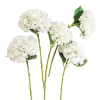 5pcs silk hydrangea branch artificial flowers bridal bouquet for wedding office party garden home crafts diy ins decor