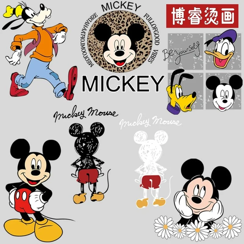 Теплопередающие нашивки Микки Маус Disney Дональд Дак наклейка на одежду для детей