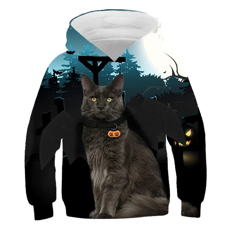

3D print baby boy clothes Hip hop Cat hoodies Anime Boy clothes Sweatshirt Children's clothing sudaderas Comfortable Pullover