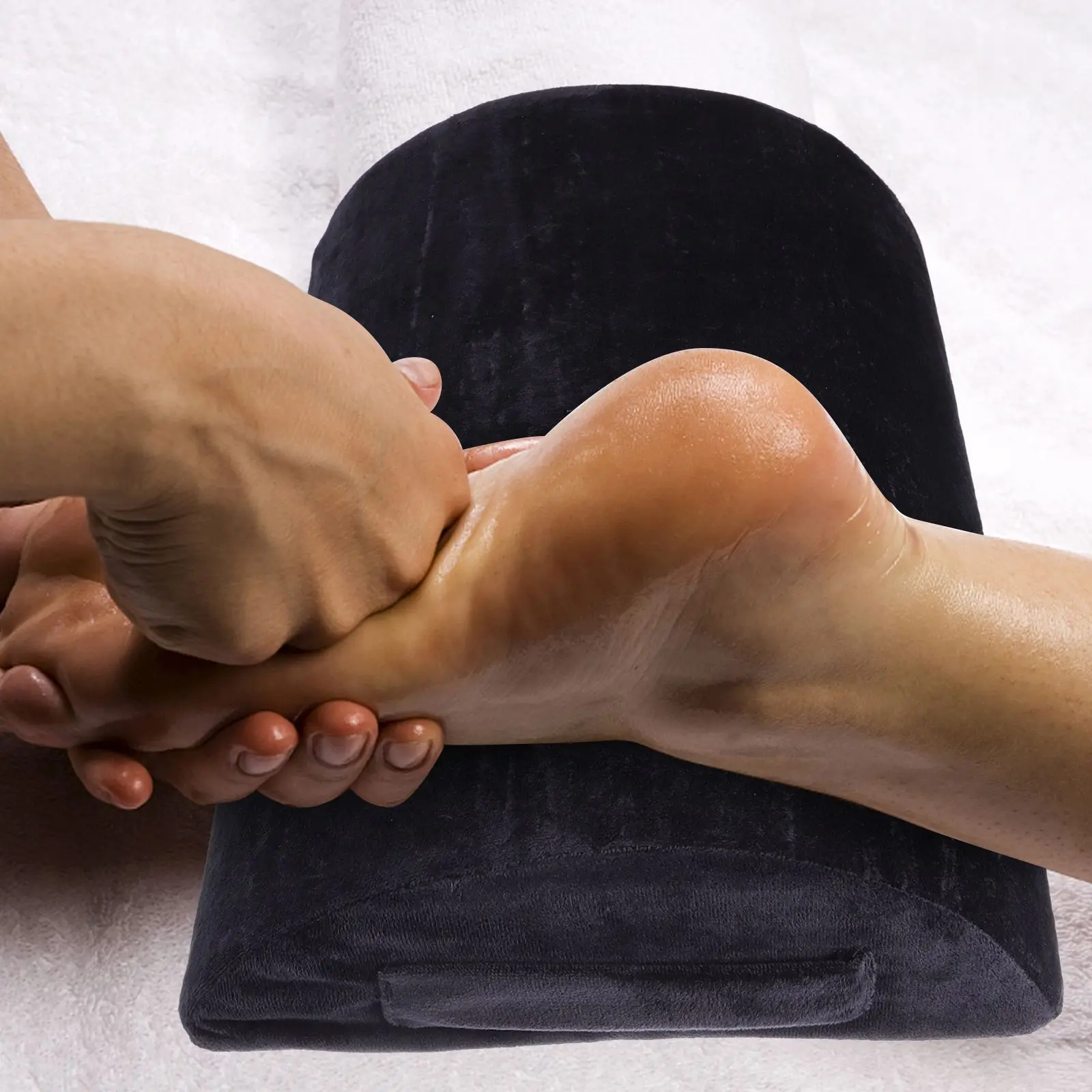 

Comfortable Foot Pillow Semi-Cylindrical Foot Rest Pad Poratble Foot Cushion Foot Rest Pad Foot Relax Cushion Pillow For Home