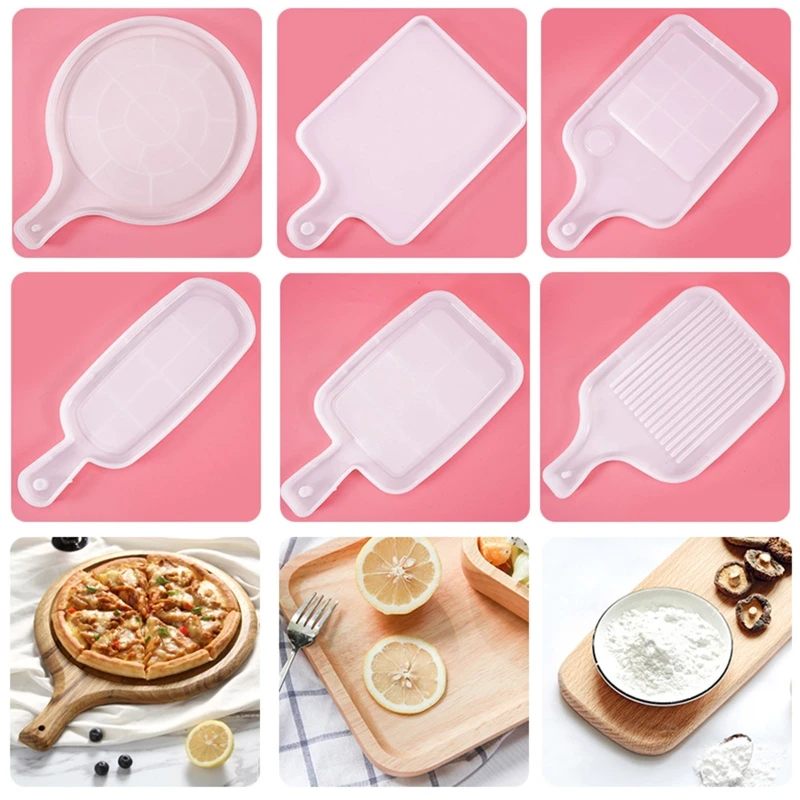 

DIY Tray Plate Casting Silicone Mould Crafts Cup Mat Making Tool Crystal Epoxy Resin Mold