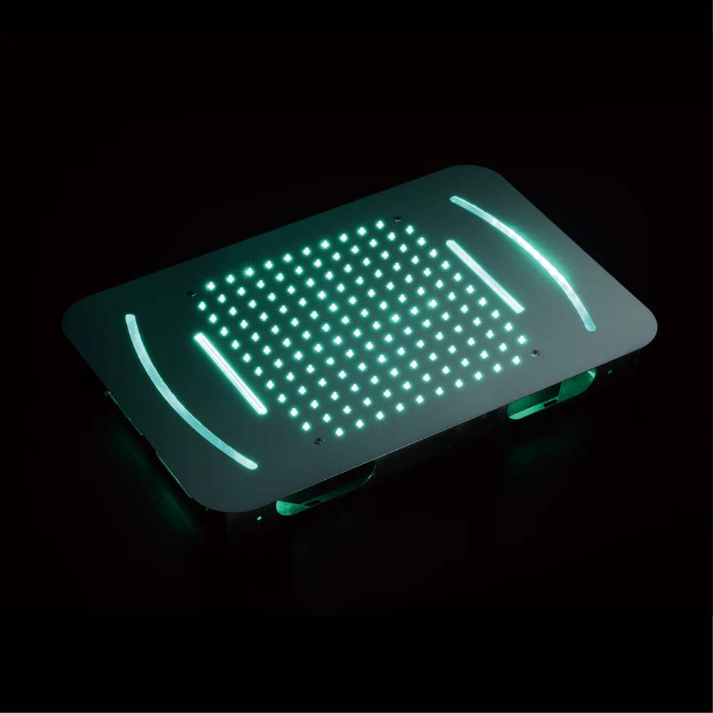 Дождевой светодиодный светильник Большая душевая головка водопад