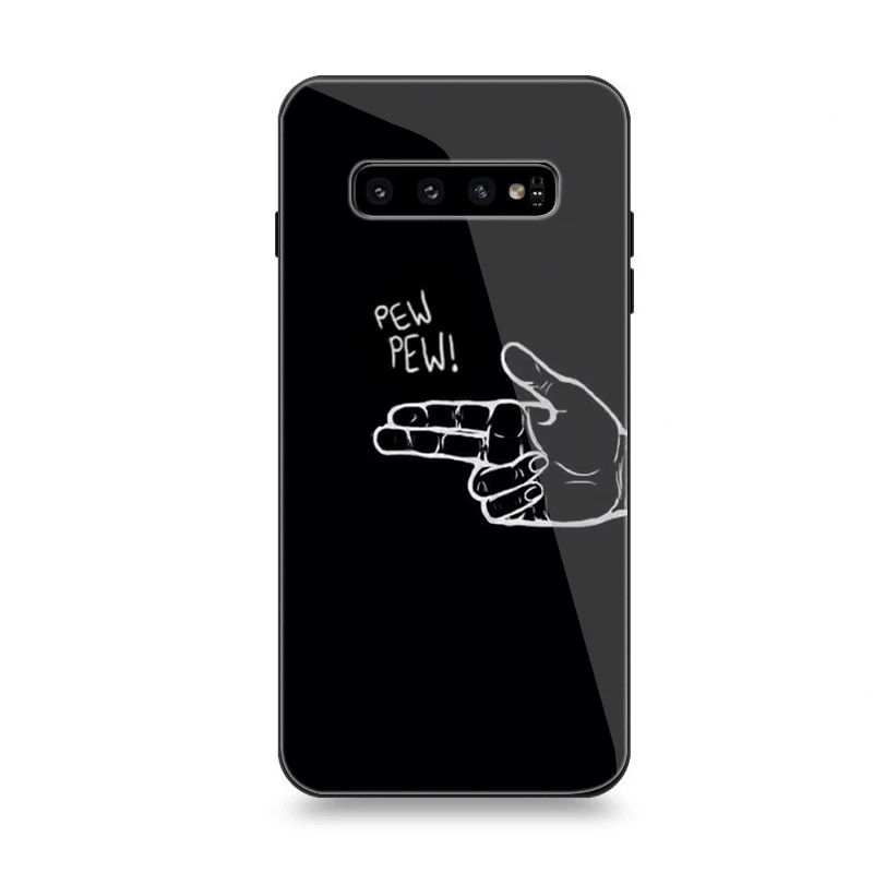 Phone Case Glass For Samsung A10 A20 A30 A40 A50 A60 A70 S7 Edge S8 S9 S10 Plus Cover Friends | Мобильные телефоны и