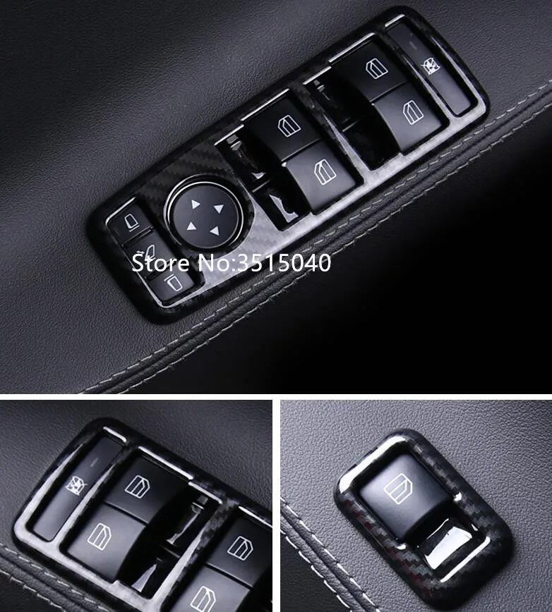 

For Tesla Model S/Model X 2014-2017 5PCS ABS Chrome Car Door Armrest Window Glass Lift Button Trim Cover sticker Car Styling