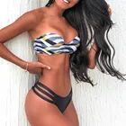 Новинка 2021, женский купальник раздельное бикини, соблазнительный однотонный купальник из двух частей