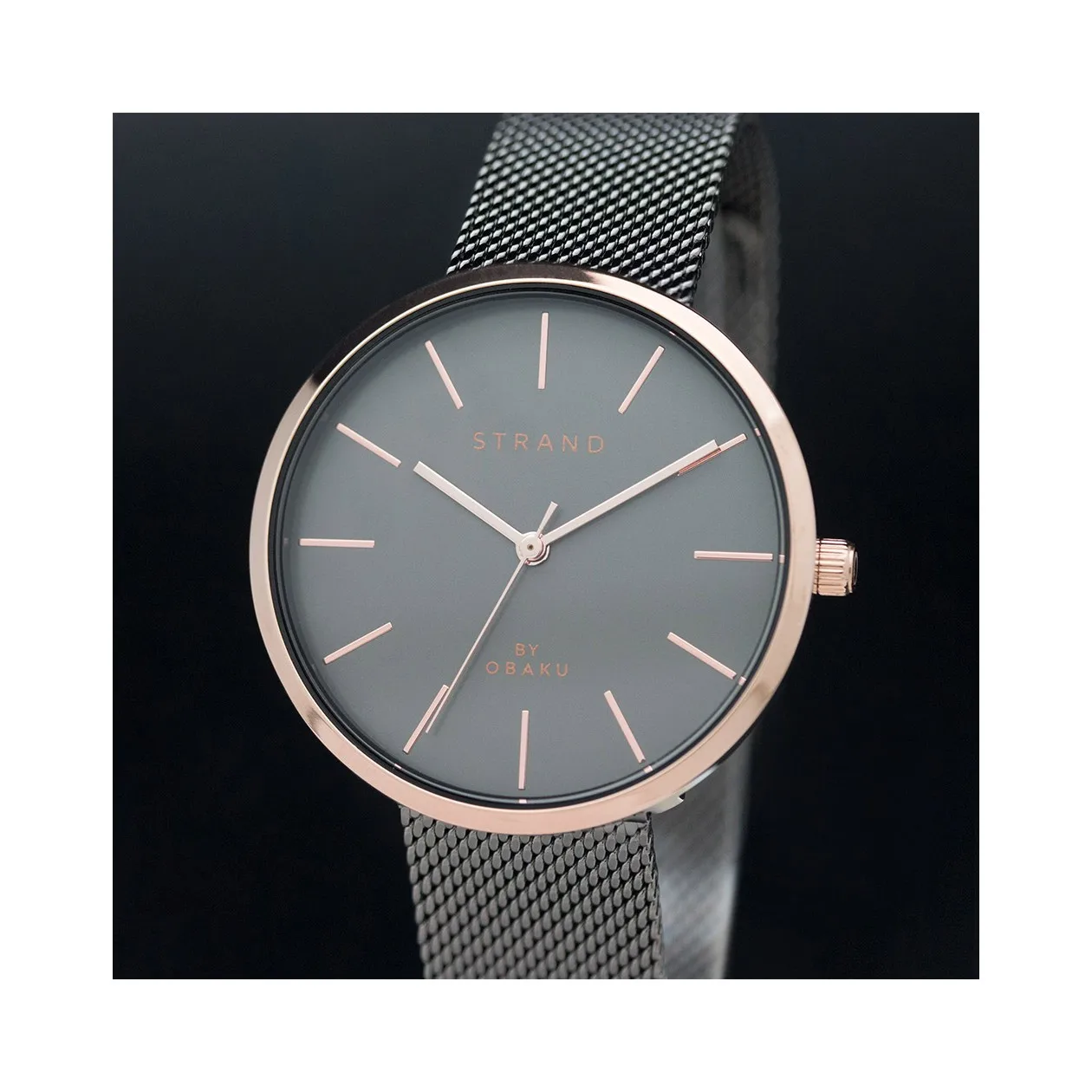 Кварцевые наручные часы Obaku S700LXVJMJ мужские аксессуары на браслет | Наручные