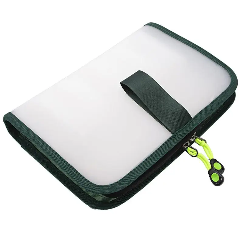 

New 10 Grid Bait Lure Large Size Storage Box Zipper Bag Fishing Gear Tool Storage Bags W8EE
