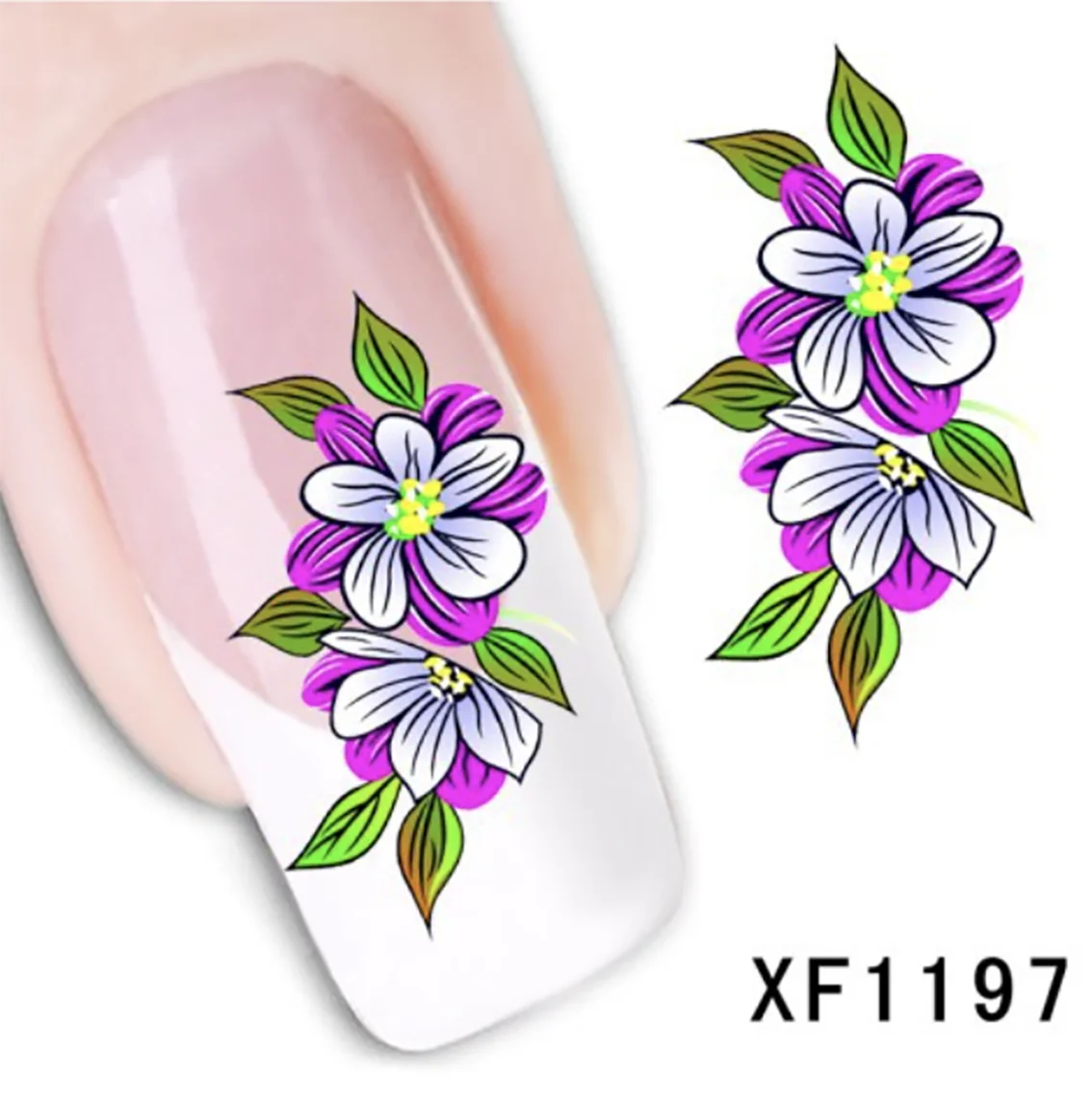 

1Sheet 120 Styles Nail Stickers Women Face Fashionable Flower Cute New Year Manicure Decals DIY Nail Art Decorations Decor Tool