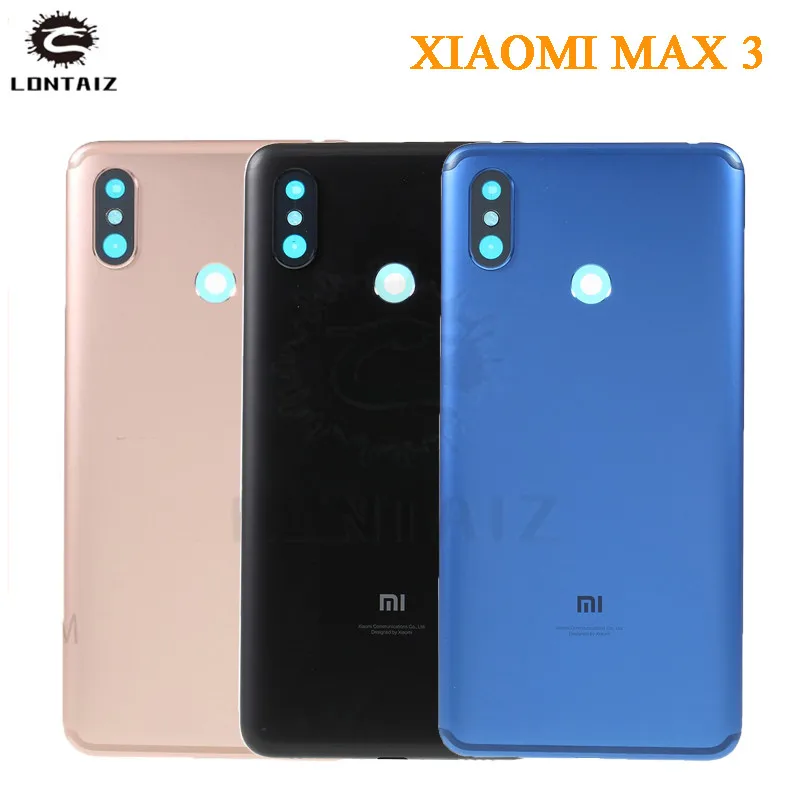 Задняя крышка аккумуляторного отсека для Xiaomi Mi Max 3 стеклянный корпус