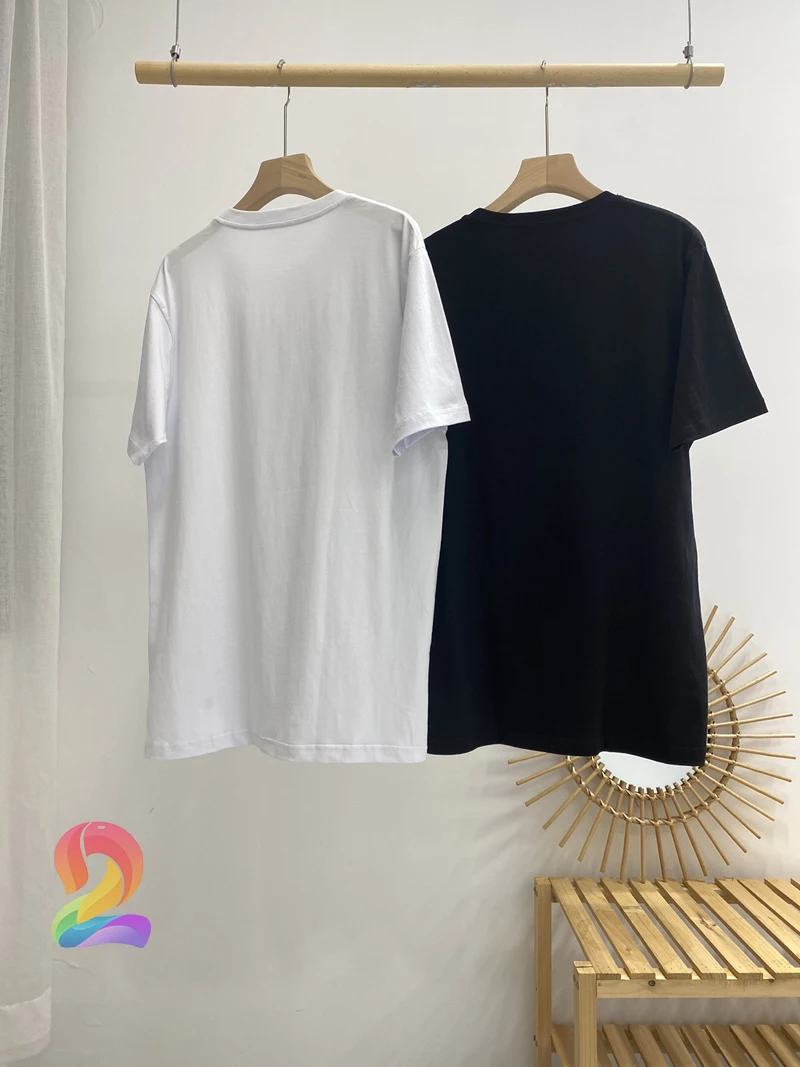 

Two Pieces ADER ERROR Bottoming Shirt High Quality Printed Letters on Hem Men's Clothing Adererror Solid Color Women's T Shirt