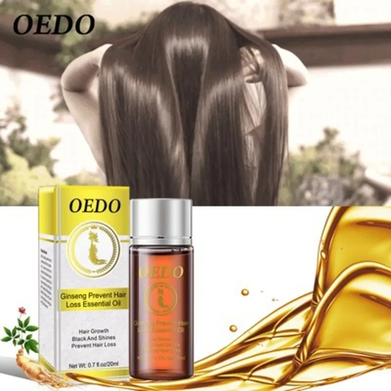 

OEDO Ginseng Hair Growth Essence Oil Anti-Hair Loss Fast Powerful Hair Products Dense Fast Restorating Scal Treatment 20ml